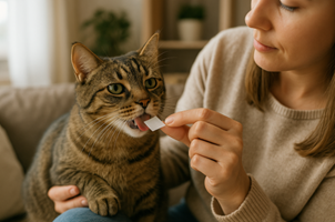 Pet dosing oral dissolving film – single-use strip that melts in the mouth