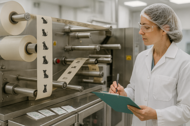 ODF casting and drying line scale-up for veterinary buccal films