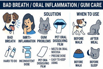 Dog Bad Breath, Cat Gingivitis Coming Back Again and Again? How Pet Oral Films Protect the Mouth in Daily Life